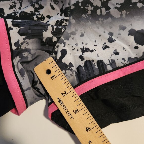 RBX X-Dri Shorts Running Black Gray Splatter Spandex Lined Active Womens Small - Picture 9 of 10